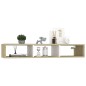 vidaXL Estantería pared madera contrachapada blanco roble 102x30x17 cm vidaXL Estantería pared madera contrachapada blanco roble 102x30x17 cm