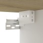 vidaXL Estantería pared madera contrachapada blanco roble 102x30x17 cm vidaXL Estantería pared madera contrachapada blanco roble 102x30x17 cm