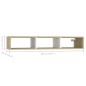 vidaXL Estantería pared madera contrachapada blanco roble 102x30x17 cm vidaXL Estantería pared madera contrachapada blanco roble 102x30x17 cm