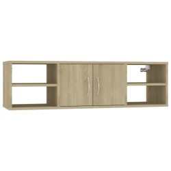 vidaXL Estantería pared madera contrachapada roble Sonoma 102x30x29 cm