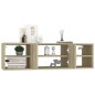 vidaXL Estantería pared madera contrachapada roble Sonoma 102x30x29 cm vidaXL Estantería pared madera contrachapada roble Sonoma 102x30x29 cm
