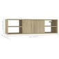 vidaXL Estantería pared madera contrachapada roble Sonoma 102x30x29 cm vidaXL Estantería pared madera contrachapada roble Sonoma 102x30x29 cm
