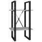 vidaXL Estantería de 5 niveles madera de ingeniería gris 40x30x175 cm vidaXL Estantería de 5 niveles madera de ingeniería gris 40x30x175 cm