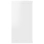 vidaXL Estante cubo pared 2uds contrachapado blanco brillo 100x15x30cm