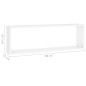vidaXL Estantes cubo de pared 2 uds contrachapado blanco 80x15x26,5 cm vidaXL Estantes cubo de pared 2 uds contrachapado blanco 80x15x26,5 cm