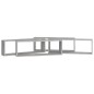 vidaXL Estante de pared 4 uds contrachapado gris hormigón 80x15x26,5cm vidaXL Estante de pared 4 uds contrachapado gris hormigón 80x15x26,5cm