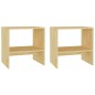 vidaXL Mesitas de noche 2 uds madera maciza de pino 40x30,5x40 cm