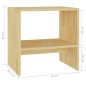 vidaXL Mesitas de noche 2 uds madera maciza de pino 40x30,5x40 cm