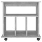 vidaXL Armario ruedas madera contrachapada gris hormigón 60x45x60 cm vidaXL Armario ruedas madera contrachapada gris hormigón 60x45x60 cm