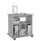 vidaXL Armario ruedas madera contrachapada gris hormigón 60x45x60 cm vidaXL Armario ruedas madera contrachapada gris hormigón 60x45x60 cm