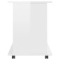 vidaXL Armario ruedas madera contrachapada blanco brillante 60x45x60cm vidaXL Armario ruedas madera contrachapada blanco brillante 60x45x60cm