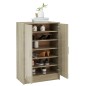 vidaXL Mueble zapatero madera contrachapada roble Sonoma 60x35x92 cm vidaXL Mueble zapatero madera contrachapada roble Sonoma 60x35x92 cm