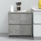vidaXL Aparador de madera contrachapada gris hormigón 70x41x75 cm vidaXL Aparador de madera contrachapada gris hormigón 70x41x75 cm