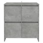 vidaXL Aparador de madera contrachapada gris hormigón 70x41x75 cm vidaXL Aparador de madera contrachapada gris hormigón 70x41x75 cm