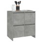 vidaXL Aparador de madera contrachapada gris hormigón 70x41x75 cm vidaXL Aparador de madera contrachapada gris hormigón 70x41x75 cm