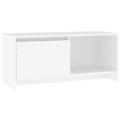 vidaXL Mueble para TV de madera contrachapada blanco 90x35x40 cm