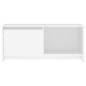vidaXL Mueble para TV de madera contrachapada blanco 90x35x40 cm