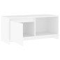 vidaXL Mueble para TV de madera contrachapada blanco 90x35x40 cm