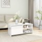 vidaXL Mesa de centro madera contrachapada blanco brillo 102x50x45 cm vidaXL Mesa de centro madera contrachapada blanco brillo 102x50x45 cm