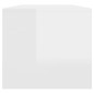 vidaXL Mesa de centro madera contrachapada blanco brillo 102x50x45 cm vidaXL Mesa de centro madera contrachapada blanco brillo 102x50x45 cm