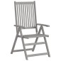 vidaXL Sillas de jardín reclinables 6 uds madera madera acacia cojines vidaXL Sillas de jardín reclinables 6 uds madera madera acacia cojines