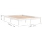 vidaXL Estructura de cama madera maciza blanco 120x190 cm vidaXL Estructura de cama madera maciza blanco 120x190 cm