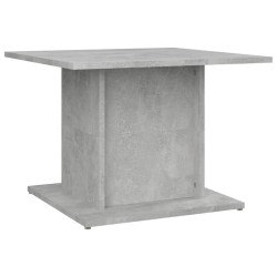 vidaXL Mesa de centro de aglomerado gris hormigón 55,5x55,5x40 cm