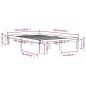 vidaXL Estructura de cama madera maciza pequeña doble blanca 120x190cm