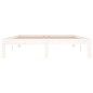 vidaXL Estructura de cama madera maciza doble blanca 135x190cm vidaXL Estructura de cama madera maciza doble blanca 135x190cm