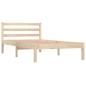 vidaXL Estructura de cama madera maciza de pino 90x190 cm vidaXL Estructura de cama madera maciza de pino 90x190 cm