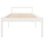 vidaXL Cama de personas mayores madera maciza de pino blanca 75x190 cm vidaXL Cama de personas mayores madera maciza de pino blanca 75x190 cm