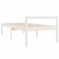 vidaXL Cama de personas mayores madera maciza de pino blanca 75x190 cm vidaXL Cama de personas mayores madera maciza de pino blanca 75x190 cm