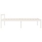 vidaXL Cama de personas mayores madera maciza de pino blanca 75x190 cm vidaXL Cama de personas mayores madera maciza de pino blanca 75x190 cm