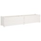 vidaXL Arriate de madera maciza de pino blanco 150x31x31 cm vidaXL Arriate de madera maciza de pino blanco 150x31x31 cm