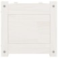 vidaXL Arriate de madera maciza de pino blanco 150x31x31 cm vidaXL Arriate de madera maciza de pino blanco 150x31x31 cm