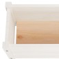 vidaXL Arriate de madera maciza de pino blanco 150x31x31 cm vidaXL Arriate de madera maciza de pino blanco 150x31x31 cm