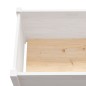 vidaXL Jardineras de madera maciza de pino blanca 2 uds 200x31x31 cm vidaXL Jardineras de madera maciza de pino blanca 2 uds 200x31x31 cm