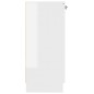 vidaXL Aparador de madera contrachapada blanco brillante 60x30x70 cm vidaXL Aparador de madera contrachapada blanco brillante 60x30x70 cm