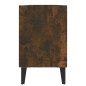 vidaXL Mueble de TV con patas de metal roble ahumado 103,5x30x50 cm vidaXL Mueble de TV con patas de metal roble ahumado 103,5x30x50 cm