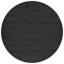 vidaXL Superficie de mesa madera maciza de pino negro Ø90x2,5 cm