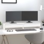 vidaXL Soporte de monitor madera maciza de pino blanco 100x27x15 cm vidaXL Soporte de monitor madera maciza de pino blanco 100x27x15 cm