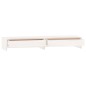 vidaXL Soporte de monitor madera maciza de pino blanco 100x27x15 cm vidaXL Soporte de monitor madera maciza de pino blanco 100x27x15 cm