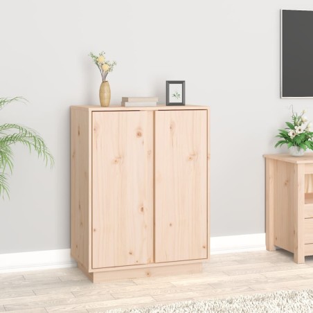 vidaXL Aparador de madera maciza de pino 60x35x80 cm
