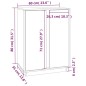 vidaXL Aparador de madera maciza de pino 60x35x80 cm vidaXL Aparador de madera maciza de pino 60x35x80 cm