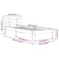 vidaXL Estructura de cama madera maciza 90x190 cm vidaXL Estructura de cama madera maciza 90x190 cm