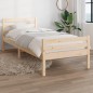 vidaXL Estructura de cama madera maciza 100x200 cm
