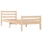 vidaXL Estructura de cama madera maciza 100x200 cm