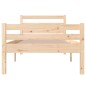 vidaXL Estructura de cama madera maciza 100x200 cm