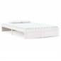 vidaXL Estructura de cama madera maciza blanco 120x200 cm