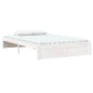 vidaXL Estructura de cama madera maciza blanco 120x200 cm